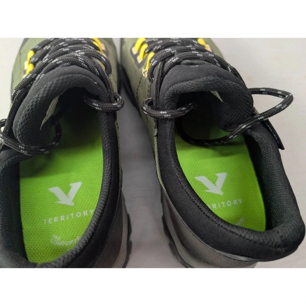 Territory Rainier Sneaker Ripstop Leather‎ Round Toe Low Top Lace Up Sz 10.5